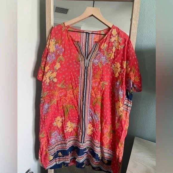 Anthropologie’s Love Kyla SEO XL tunic or bathing suit coverup NWOT - Picture 2 of 3